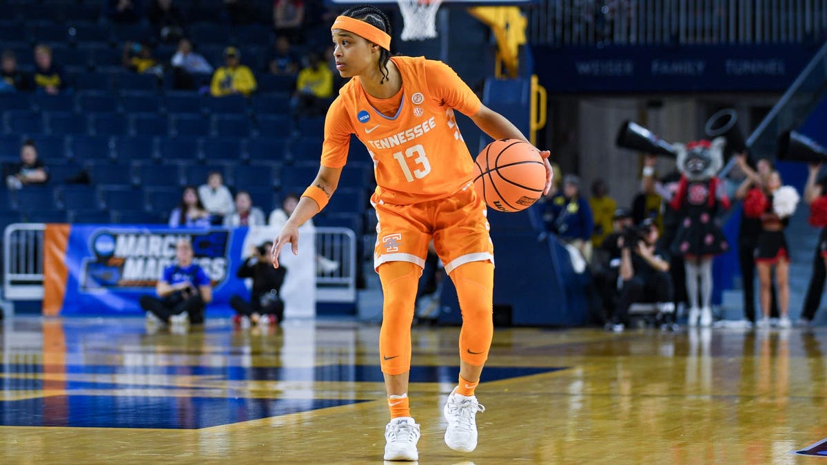 Tennessee star Mia Pauldo dribbles during the first round of the NCAA Women's Basketball Tournament. (Photo by Aaron J. Thornton/Getty Images)