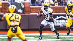 MICHIGAN WOLVERINES Trending Image: New Stars, Strong Defense Headline Kyle Whittingham's 1st Michigan Spring Game