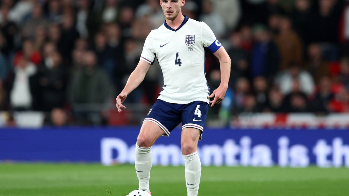 Declan Rice of England (Photo by Nigel French/Sportsphoto/Allstar via Getty Images)