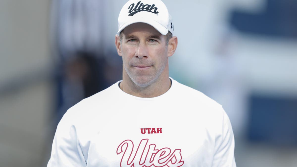 Morgan Scalley is entering his first season as Utah's head coach. (Photo by Chris Gardner/Getty Images)