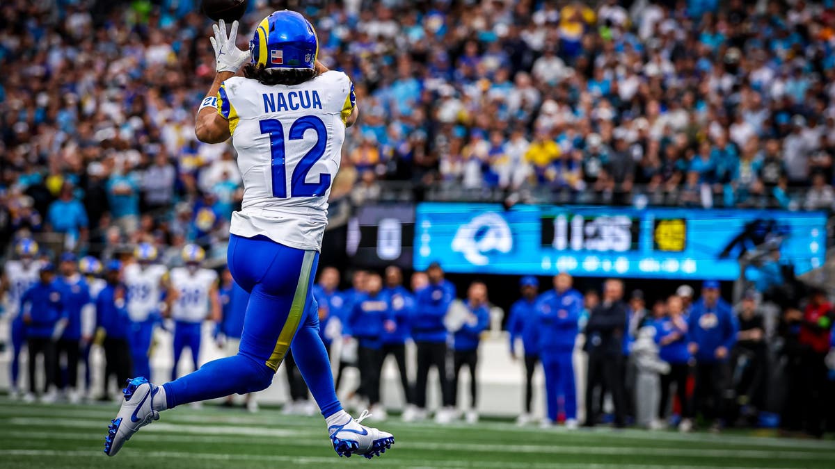 Puka Nacua caught 129 passes for 1,715 yards and 11 total touchdowns in 2025 (Getty Images).