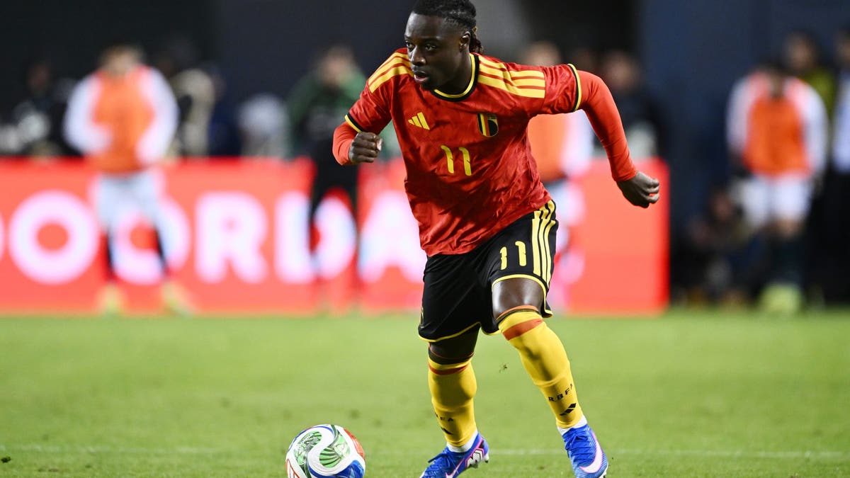 Jeremy Doku of Belgium is currently +8000 to win the Golden Boot at the 2026 FIFA World Cup (Getty Images).