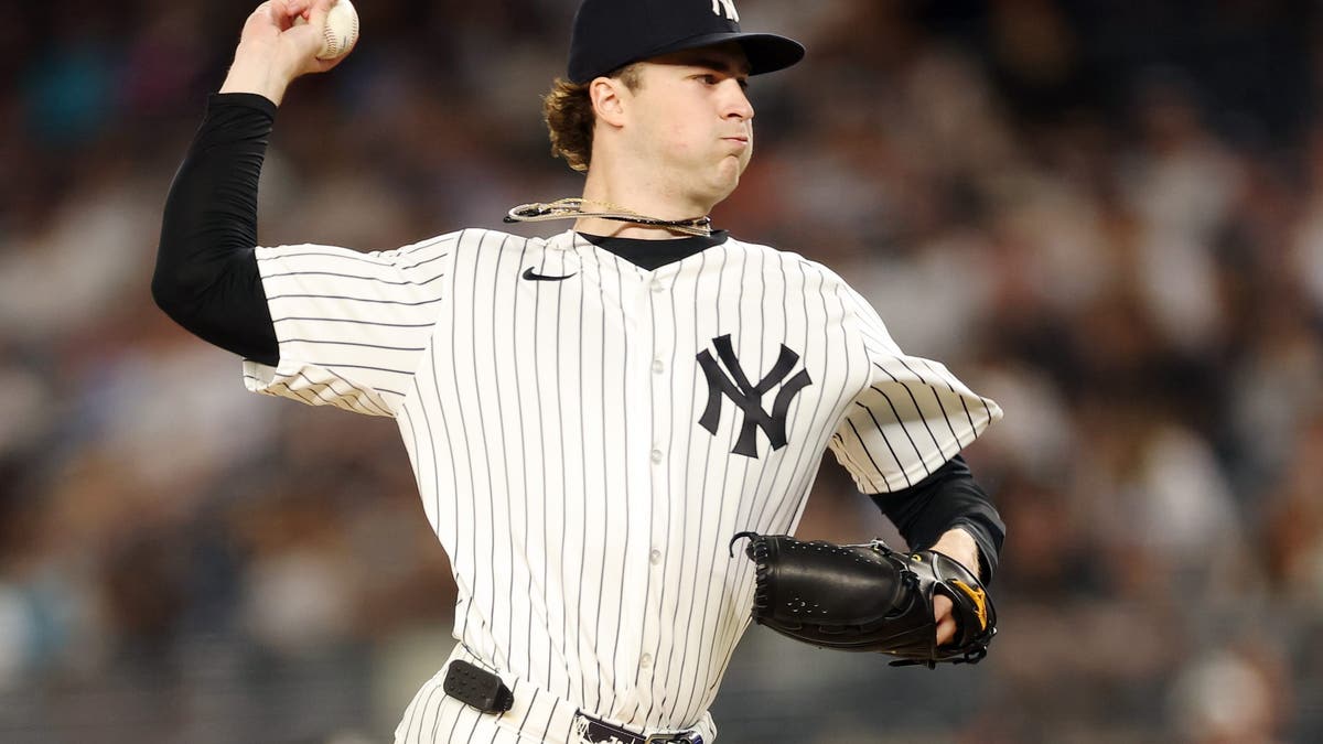 Cam Schlittler of the Yankees is currently the +100 favorite to win the AL Cy Young (Getty Images).