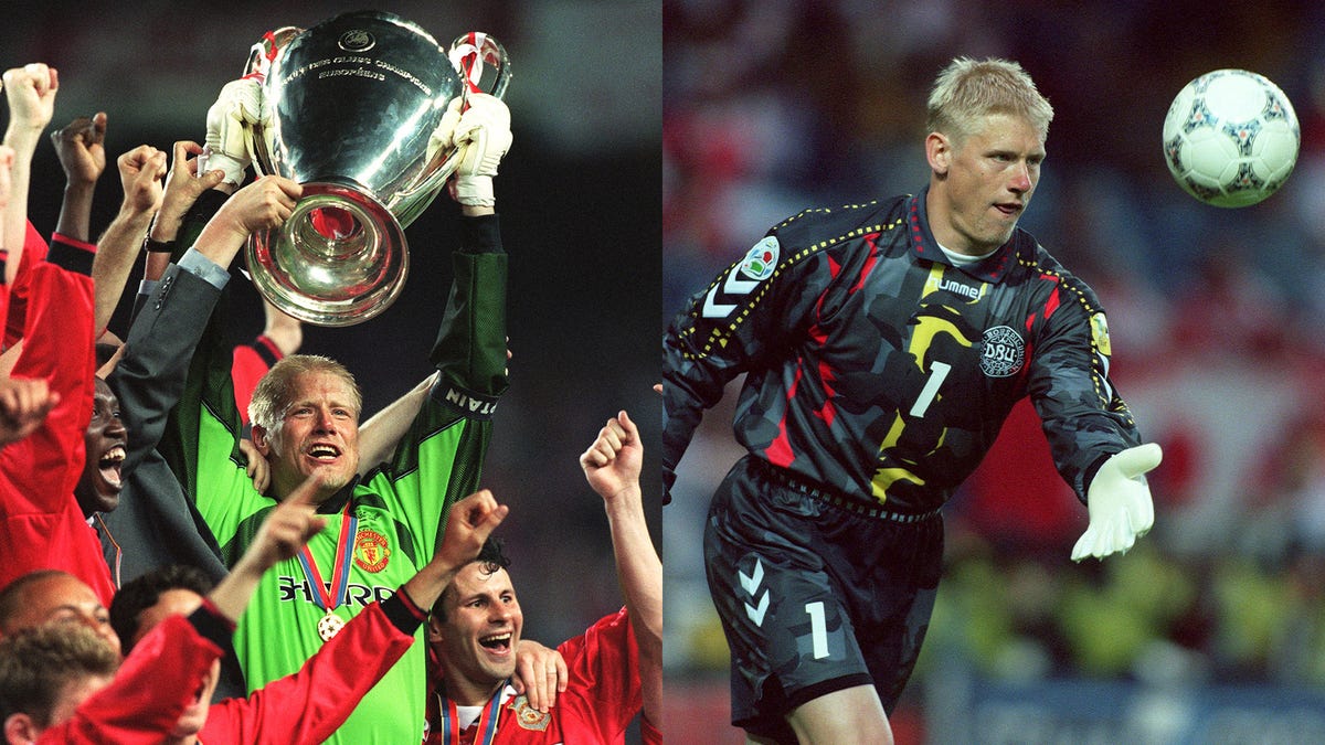 Peter Schmeichel had a storied career, winning the Champions League with Manchester United, and becoming an all-time great for his native Denmark (Getty)