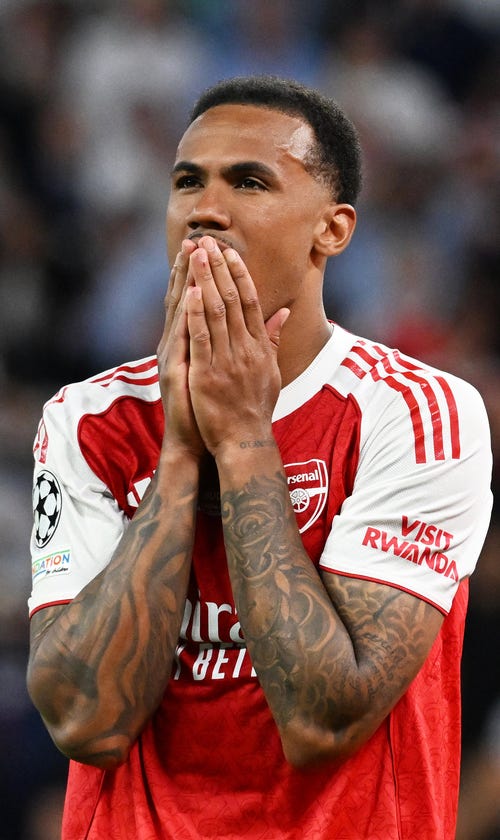Arsenal's Gabriel Breaks Silence On 'Painful' Champions League Final Penalty Miss