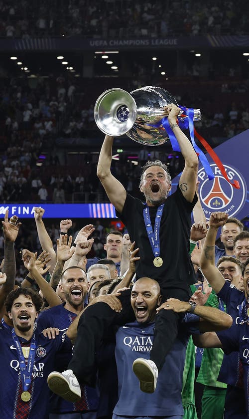 Luis Enrique, Marquinhos Get Emotional After PSG's Champions League Win