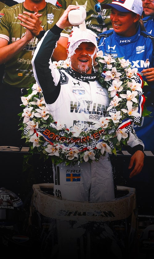 Photos: Felix Rosenqvist Celebrates Sweet Indy 500 Victory With Milk