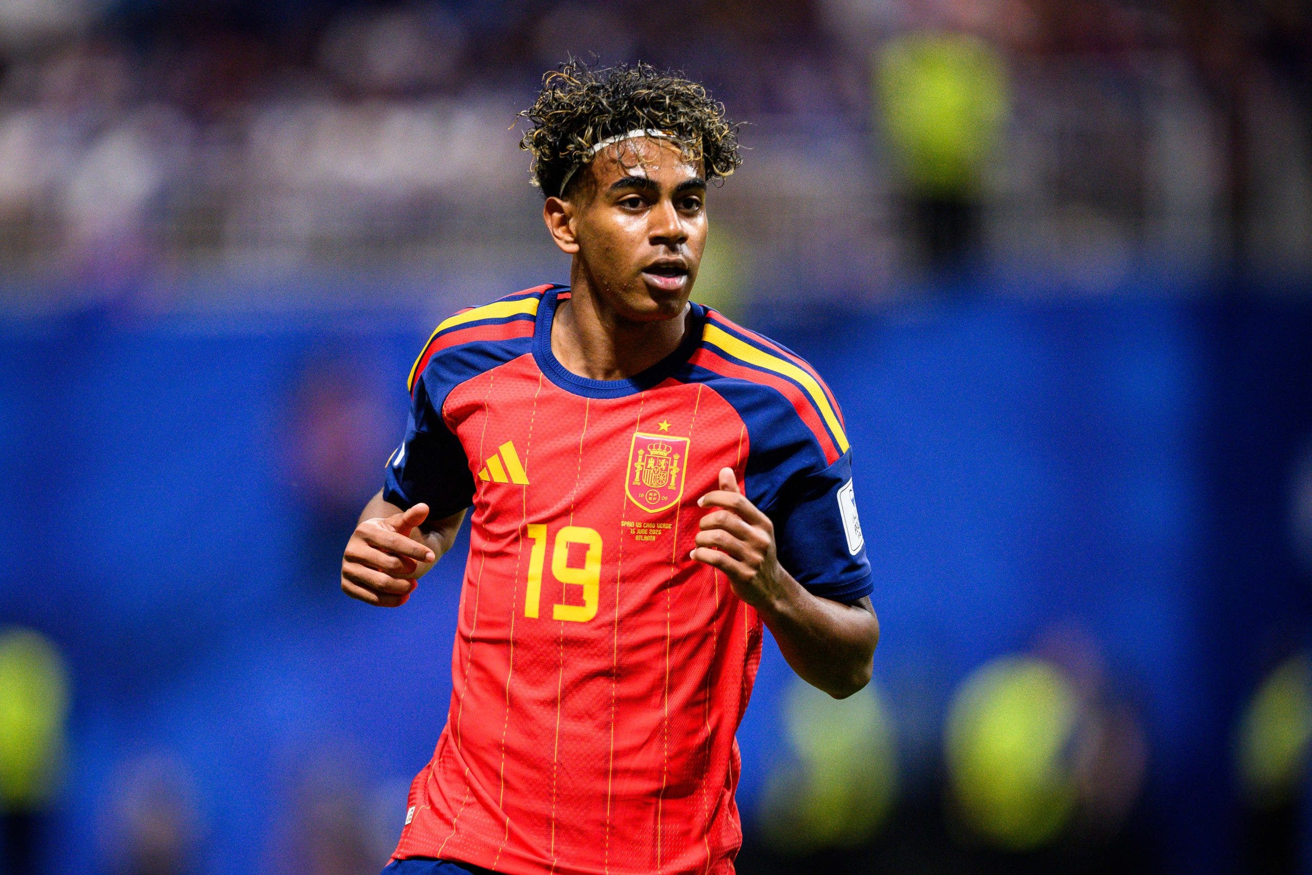 Lamine Yamal for Spain (Photo by Marvin Ibo Guengoer - GES Sportfoto/Getty Images)