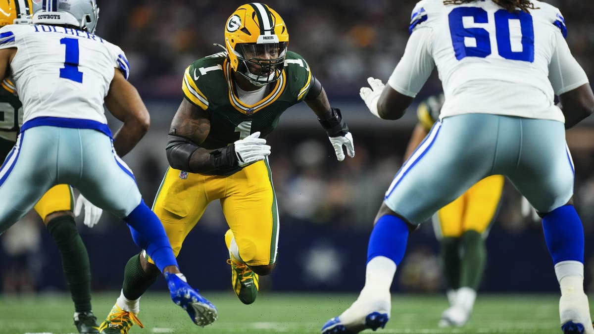 Micah Parsons could miss facing his former team, the Cowboys, if he's on the PUP list for longer than four weeks. (Photo by Cooper Neill/Getty Images)