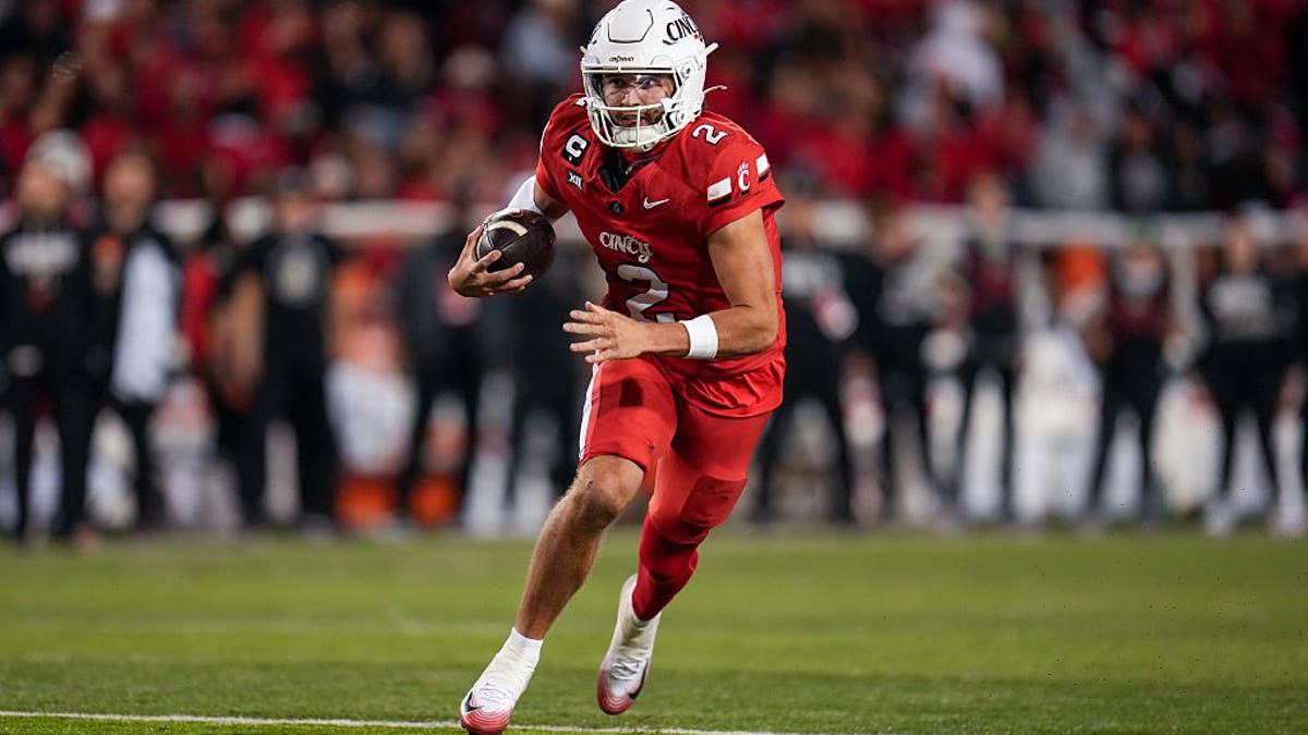 Sorsby is an excellent runner, adding 22 touchdowns on the ground in his college career. (Photo by Dylan Buell/Getty Images)