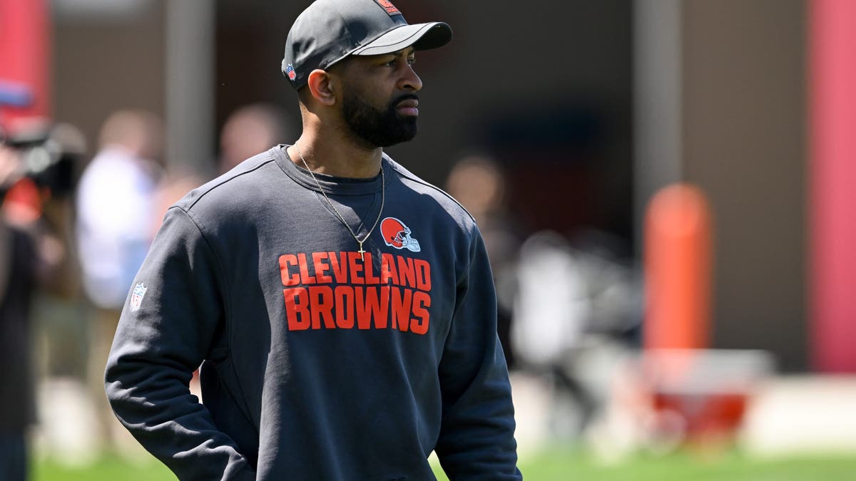 Did Browns general manager Andrew Berry wait too long to trade Myles Garrett? One NFL exec thinks so, telling us: "That's the Browns." (Photo by Nick Cammett/Diamond Images via Getty Images)