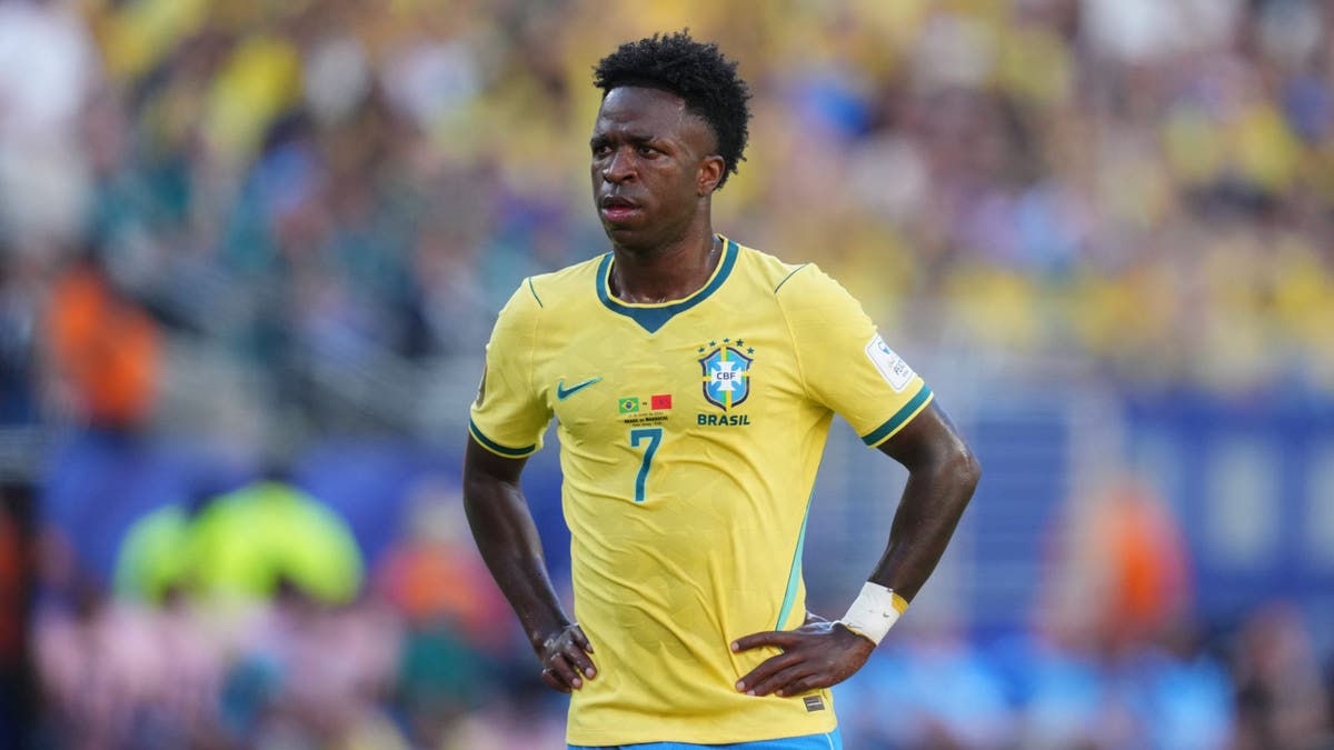 Vinícius Júnior is -115 to score in Brazil's second group stage match against Haiti (Photo by Ulrik Pedersen/NurPhoto via Getty Images).