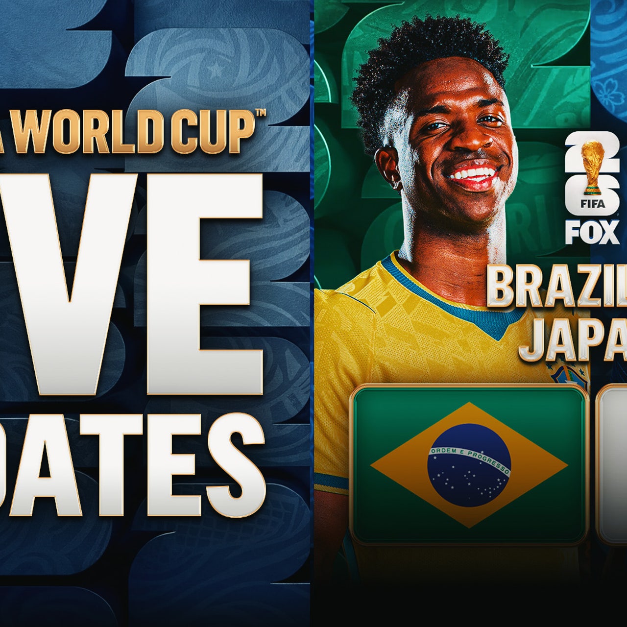 Brazilian players reacting to Japan goal