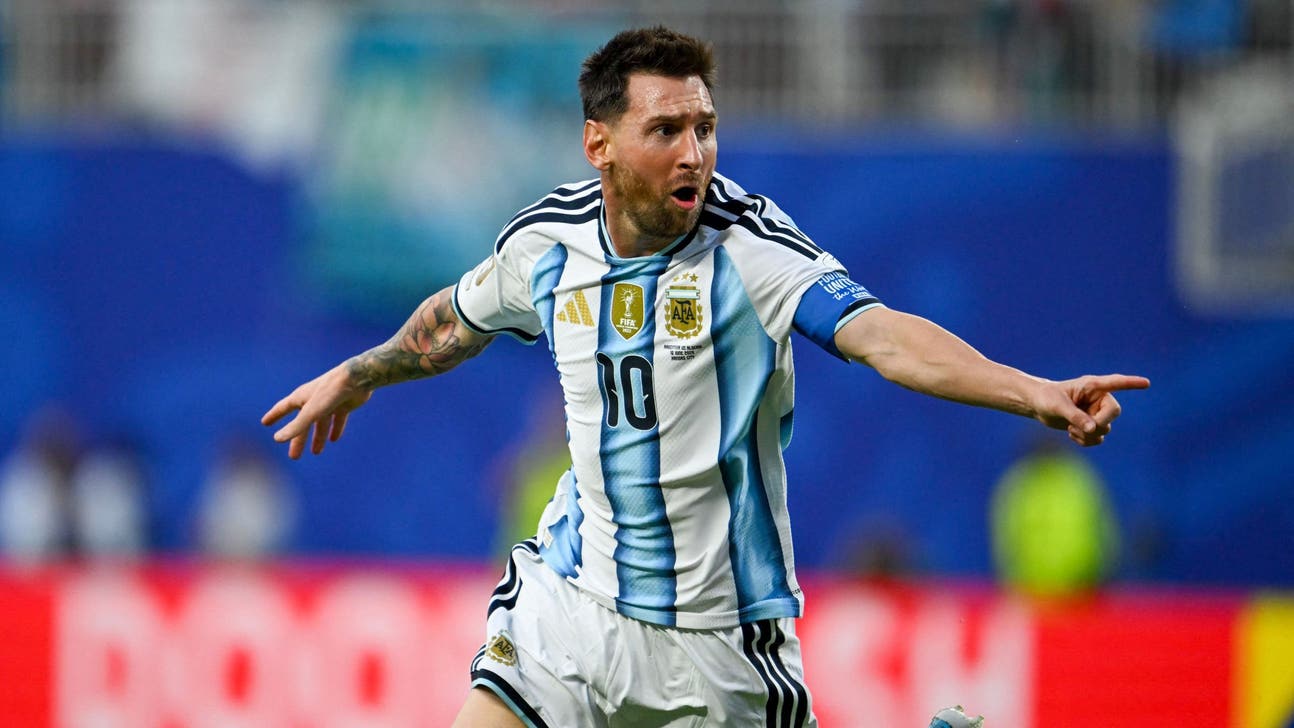 Lionel Messi Argentina player ratings Austria World Cup GFX