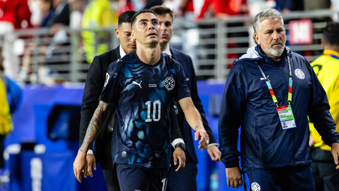 Paraguay's Almiron The 1st Player Red-Carded At The World Cup Under New Rule