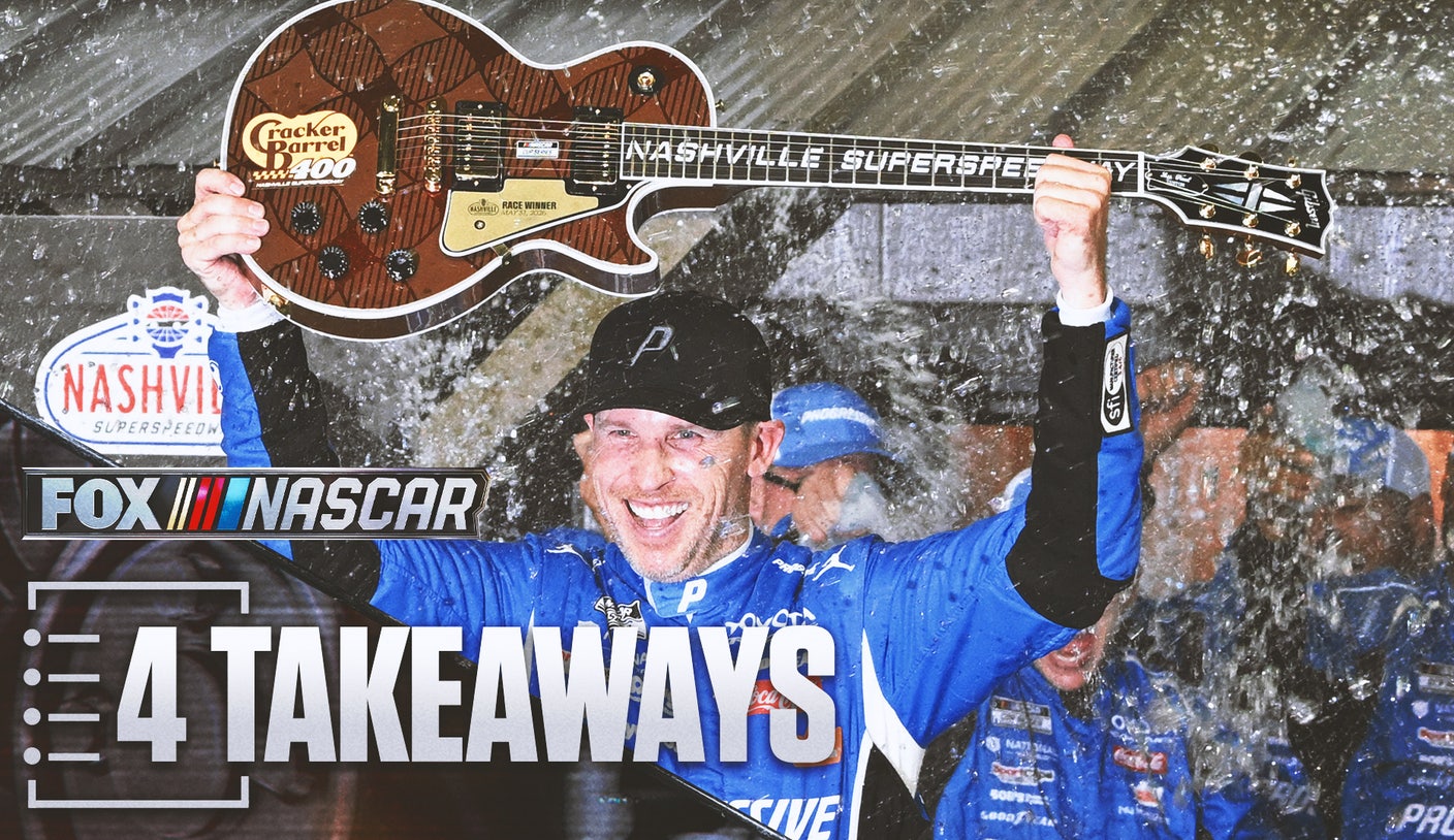 4 Takeaways From Denny Hamlin Snatching Win From Christopher Bell In Nashville