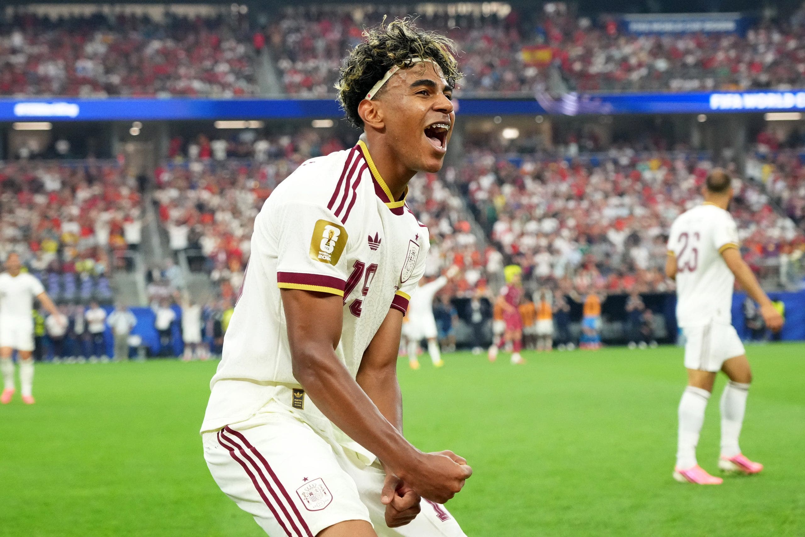 Lamine Yamal solo ha marcado un gol en este torneo, pero no ha dejado de llamar la atención de los jugadores rivales. (Foto de KojiGetty Images).