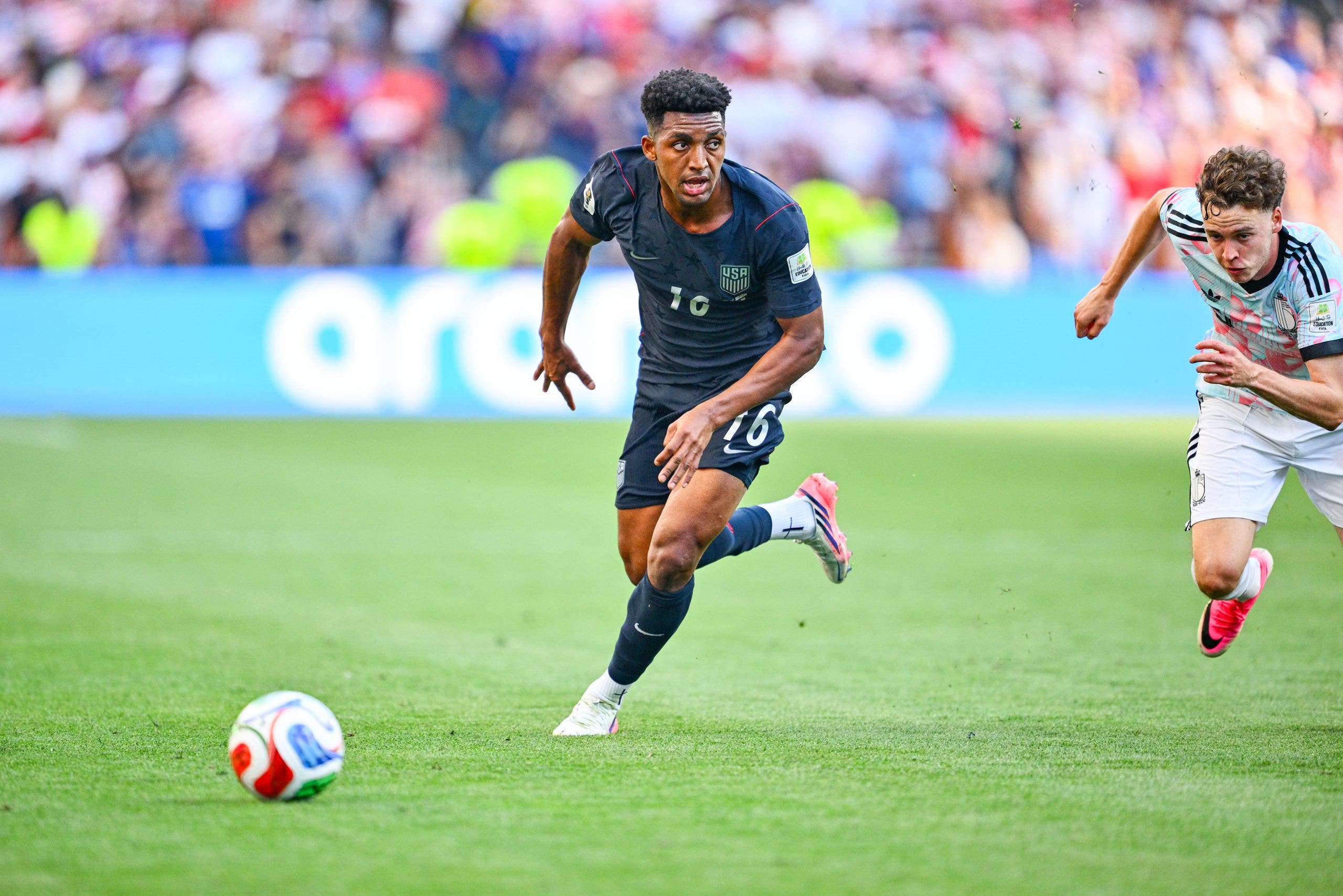 Alex Freeman was a standout performer for the U.S. during this World Cup. (Jane Gershovich/ISI Photos/ISI Photos via Getty Images)