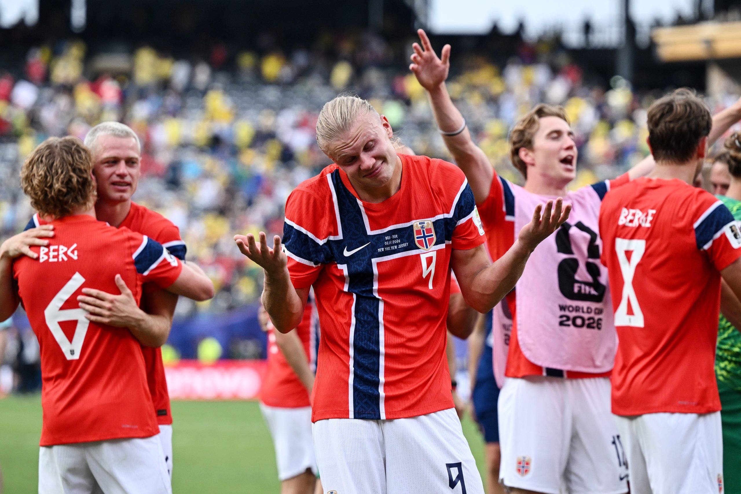With seven goals in his first career World Cup appearance, Erling Haaland has matched the tournament debut record set by Poland's Grzegorz Lato in 1974 while averaging one goal for every 14 touches. (Photo by Image Photo Agency/Getty Images)