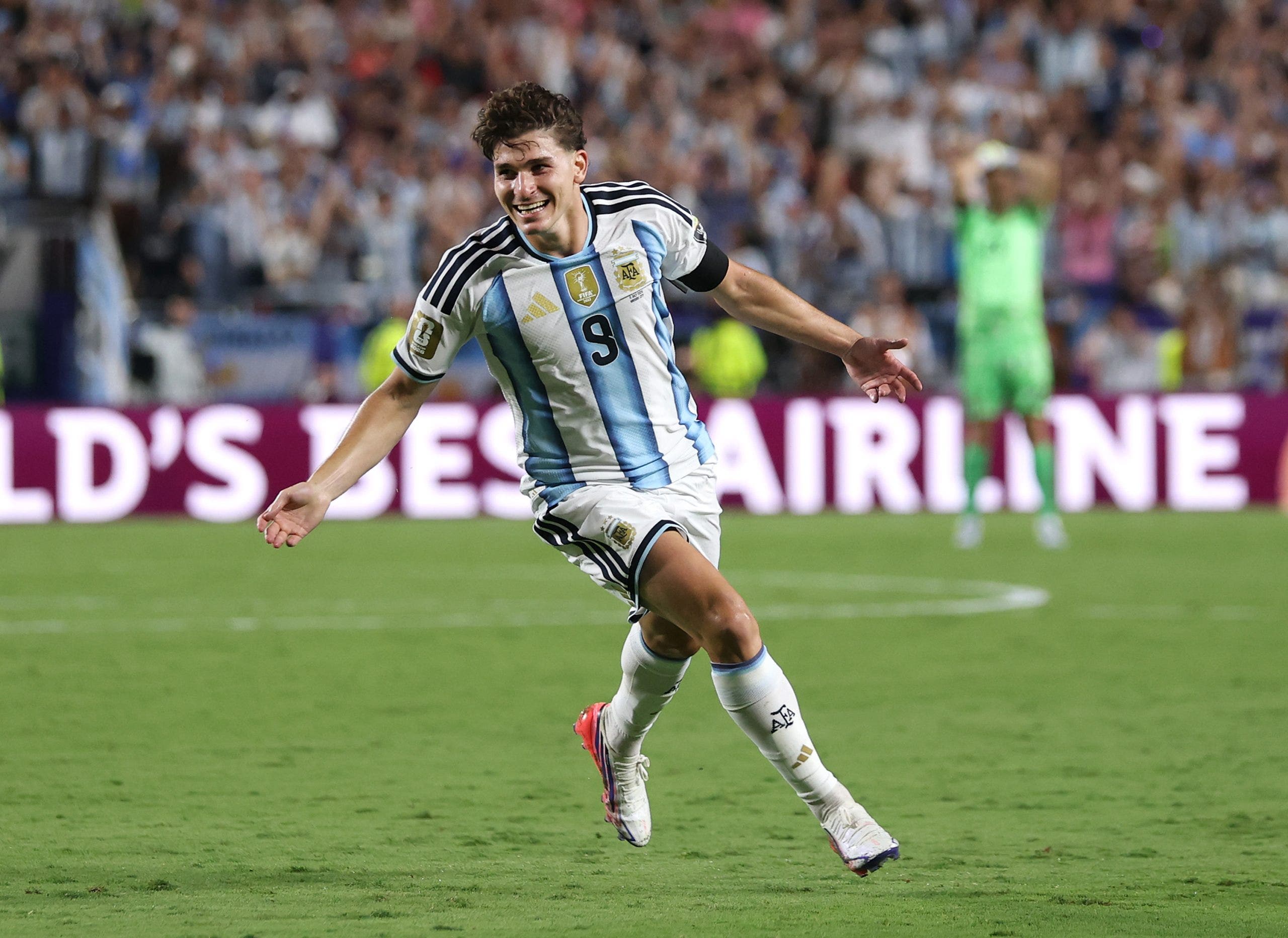 Julián Álvarez marcó el gol de la victoria en el partido de cuartos de final en el que Argentina se impuso a Suiza. (Foto de CarlGetty Images).