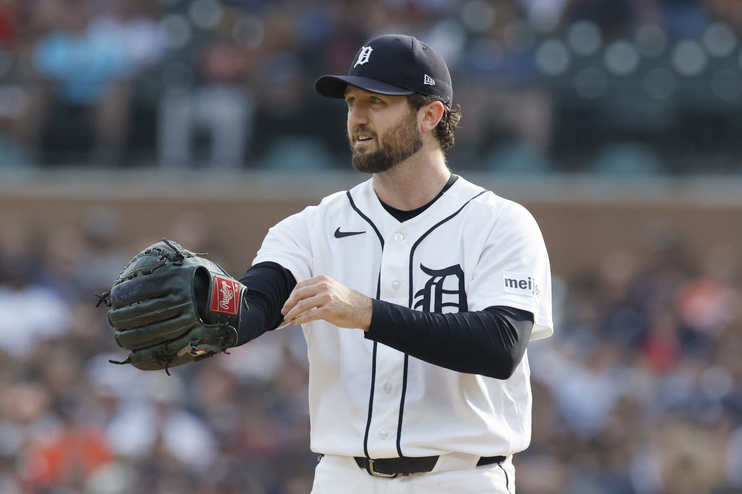 Casey Mize, like teammate Tarik Skubal, is having a very strong season on the mound when he has been healthy. (Duane Burleson/Getty Images)