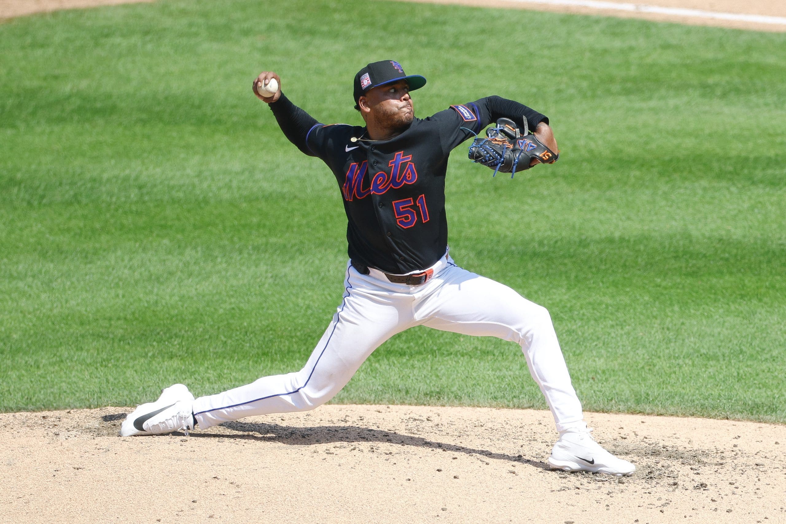 Freddy Peralta led the National League with 17 wins in 2025. (Photo by Brandon Sloter/Getty Images)