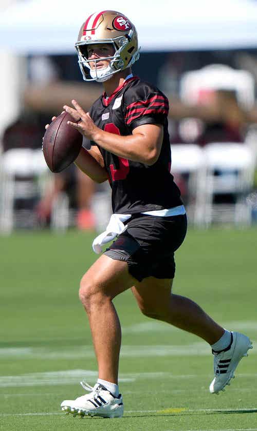 Brock Purdy Adapts To 49ers’ Kyle Shanahan-Less Start To Training Camp