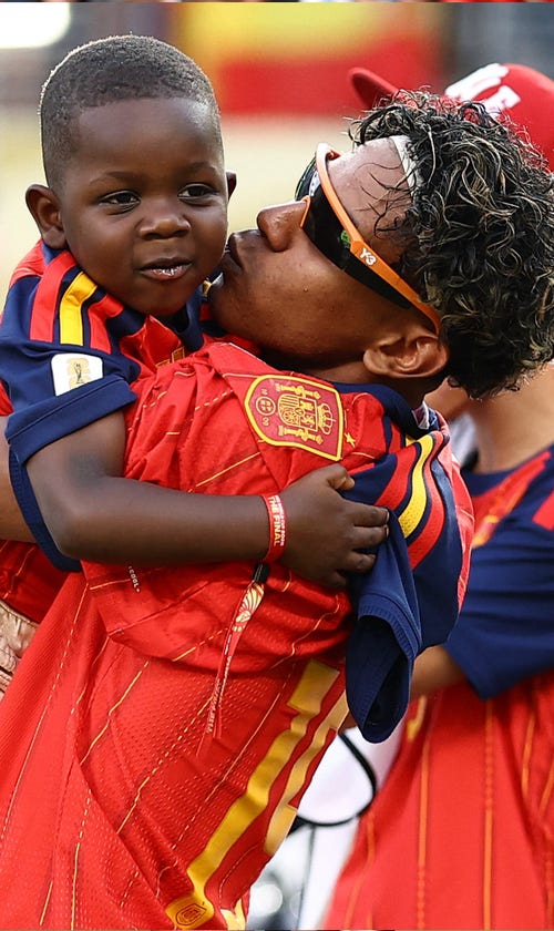 How Lamine Yamal's Little Brother, Keyne, Celebrated Spain's World Cup Win