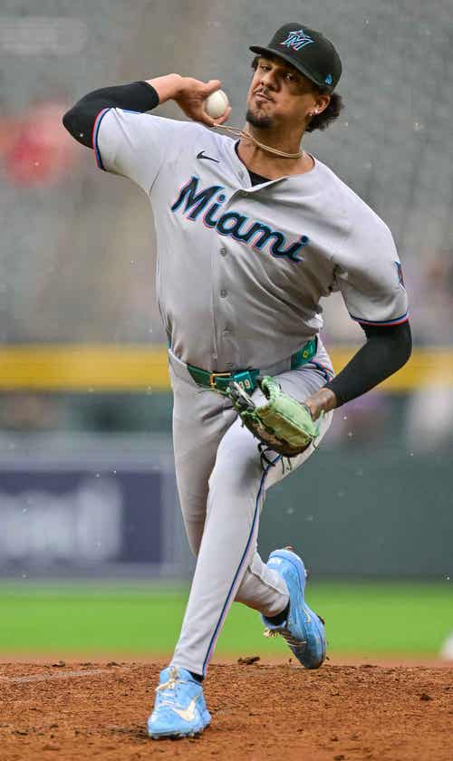 Marlins Pull Eury Pérez After Seven Perfect Innings, Survive 9-8 Thriller vs. A’s