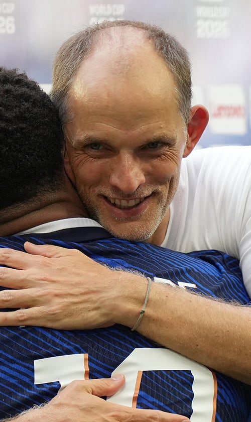 Kylian Mbappé, Thomas Tuchel Share Postgame Hug After World Cup Meeting