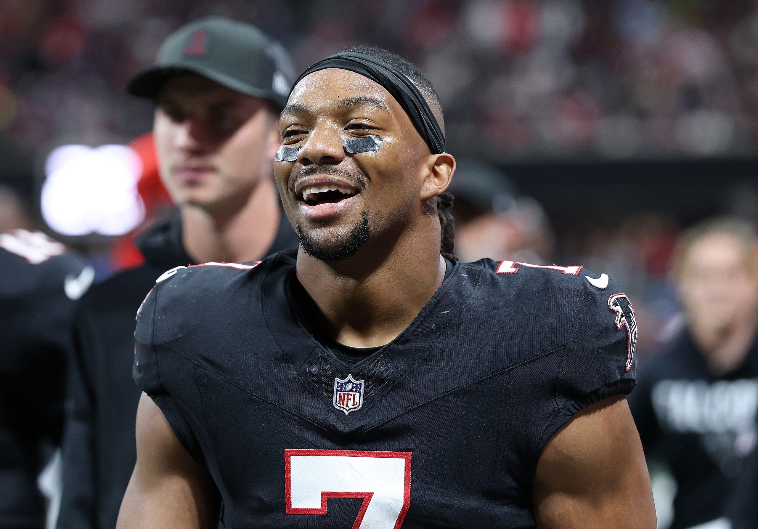 Bijan Robinson had nearly 2,300 yards from scrimmage last season. (Photo by Kevin C. Cox/Getty Images)