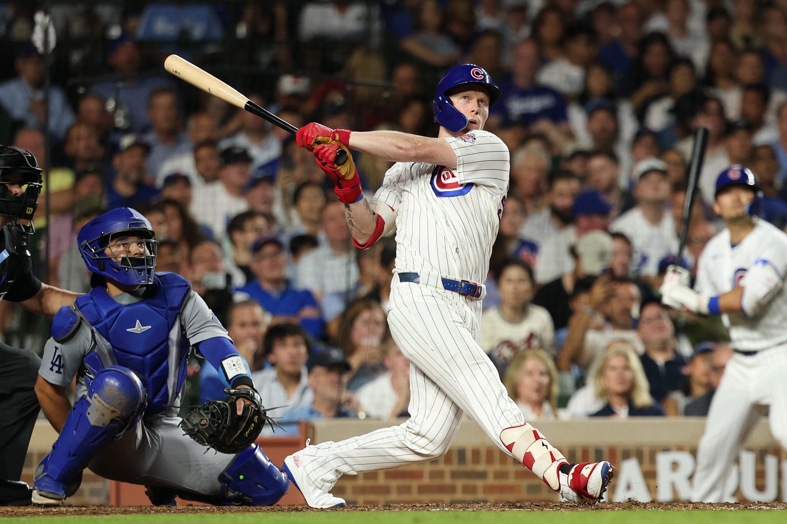 Pete Crow-Armstrong ha subido como la espuma en las apuestas por el MVP de la Liga Nacional (Michael Reaves/Getty Images).