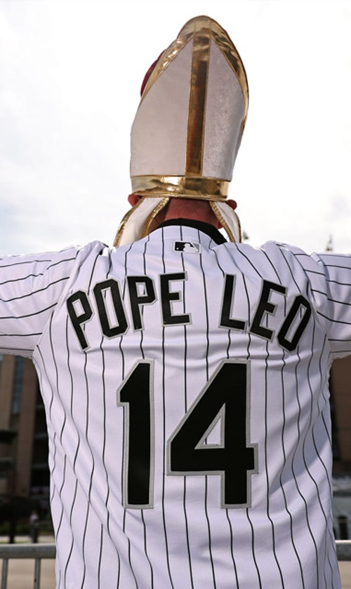 Chicago White Sox Gift Pope Leo XIV Team-Themed Pope Hat