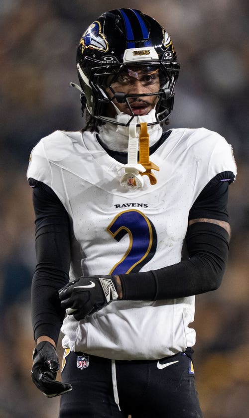 Ravens CB Nate Wiggins Carted Off Field With Leg Injury