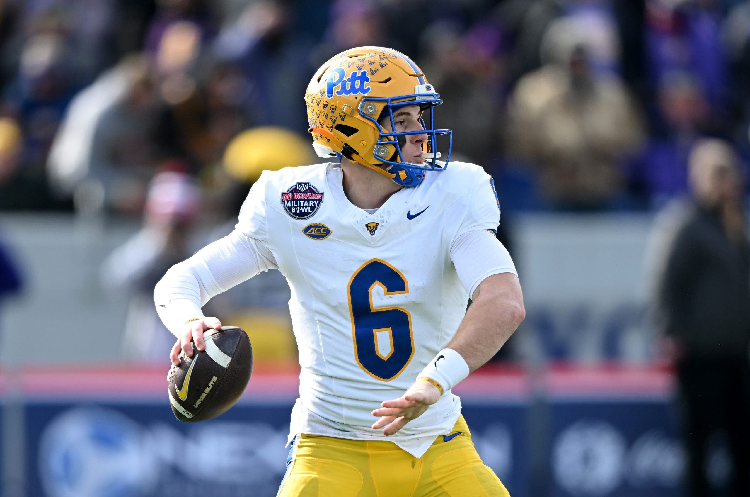 Mason Heintschel threw seven touchdowns against Miami Ohio (Photo by G Fiume/Getty Images).