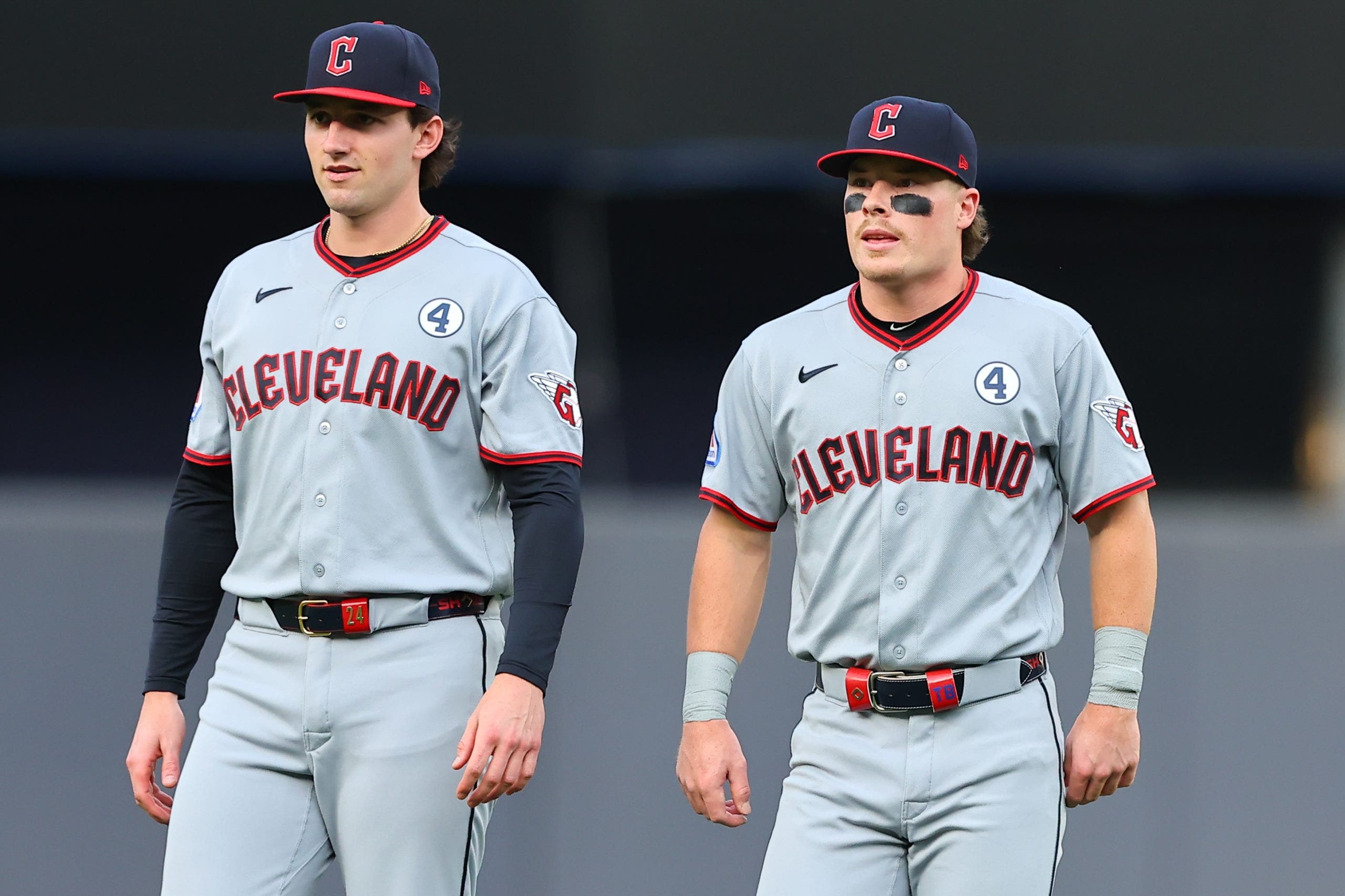 Rookies Travis Bazzana and Chase DeLauter helped the Guardians return to the postseason yet again. (Photo by Rich Graessle/Icon Sportswire via Getty Images)