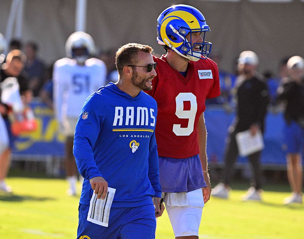 The Rams' Sean McVay and Matthew Stafford have been one of the best coach-QB pairings over the past five years, and that's partly due to their mutual willingness to evolve. (Photo by Keith Birmingham/MediaNews Group/Pasadena Star-News via Getty Images)