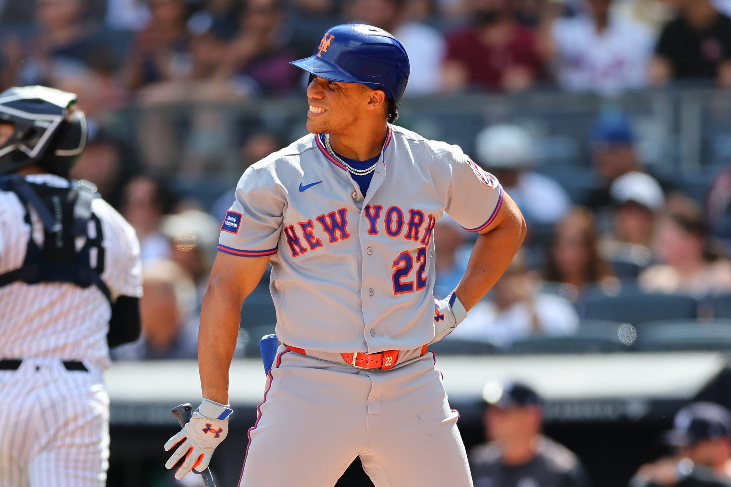 Una temporada bastante floja para Juan Soto y los Mets. (Foto de Rich Graessle/Icon Sportswire vía Getty Images)