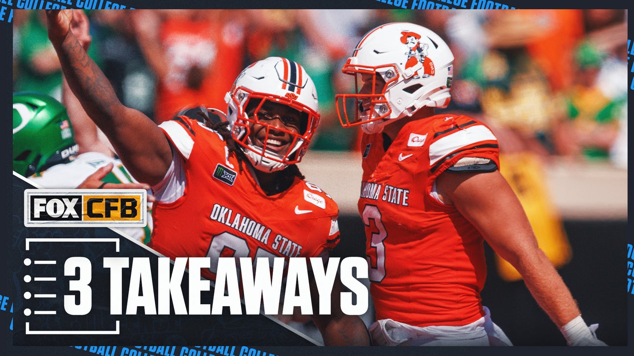 3 Takeaways From Oklahoma State's Historic Upset Win vs. No. 6 Oregon