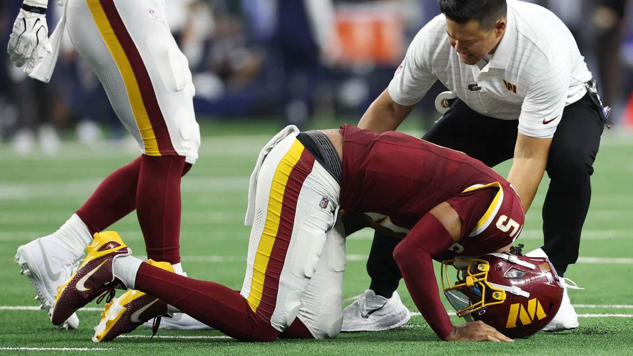 Commanders QB Jayden Daniels Suffers Gruesome Elbow Injury vs. Cowboys