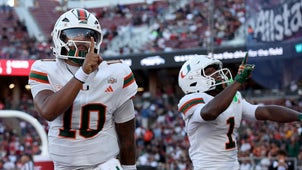 STANFORD CARDINAL Trending Image: Miami's Darian Mensah Shines In Debut, Malachi Toney Sets Record In Week 1 Win