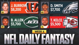 Next Story Image: NFL DFS Week 4: Best Picks, Lineup Advice and Value Plays