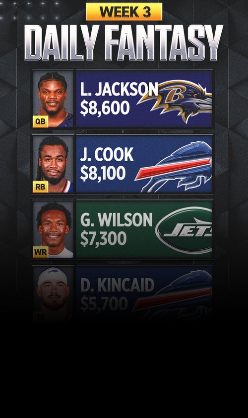 NFL DFS Week 3: Best Picks, Lineup Advice and Value Plays