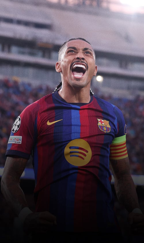Barcelona Wins Champions League Opener With 2 Goals From Red-Hot Raphinha