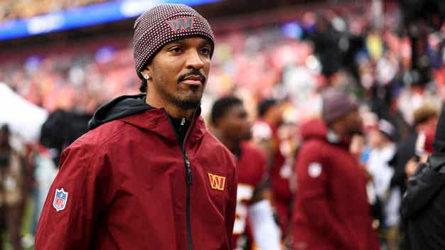 Commanders' QB Jayden Daniels Back At Practice, 'Too Early to Call' London Status