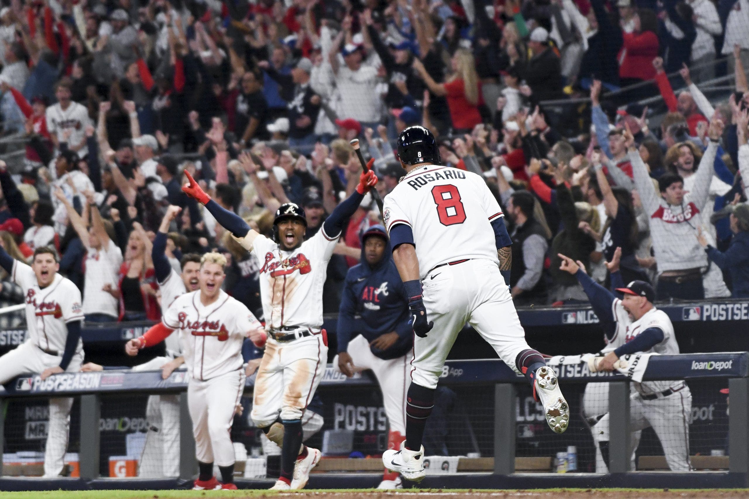 La participación de los Braves en la Serie Mundial de 2021 fue la primera desde 1999. (Wally Skalij / Los Angeles Times vía Getty Images)