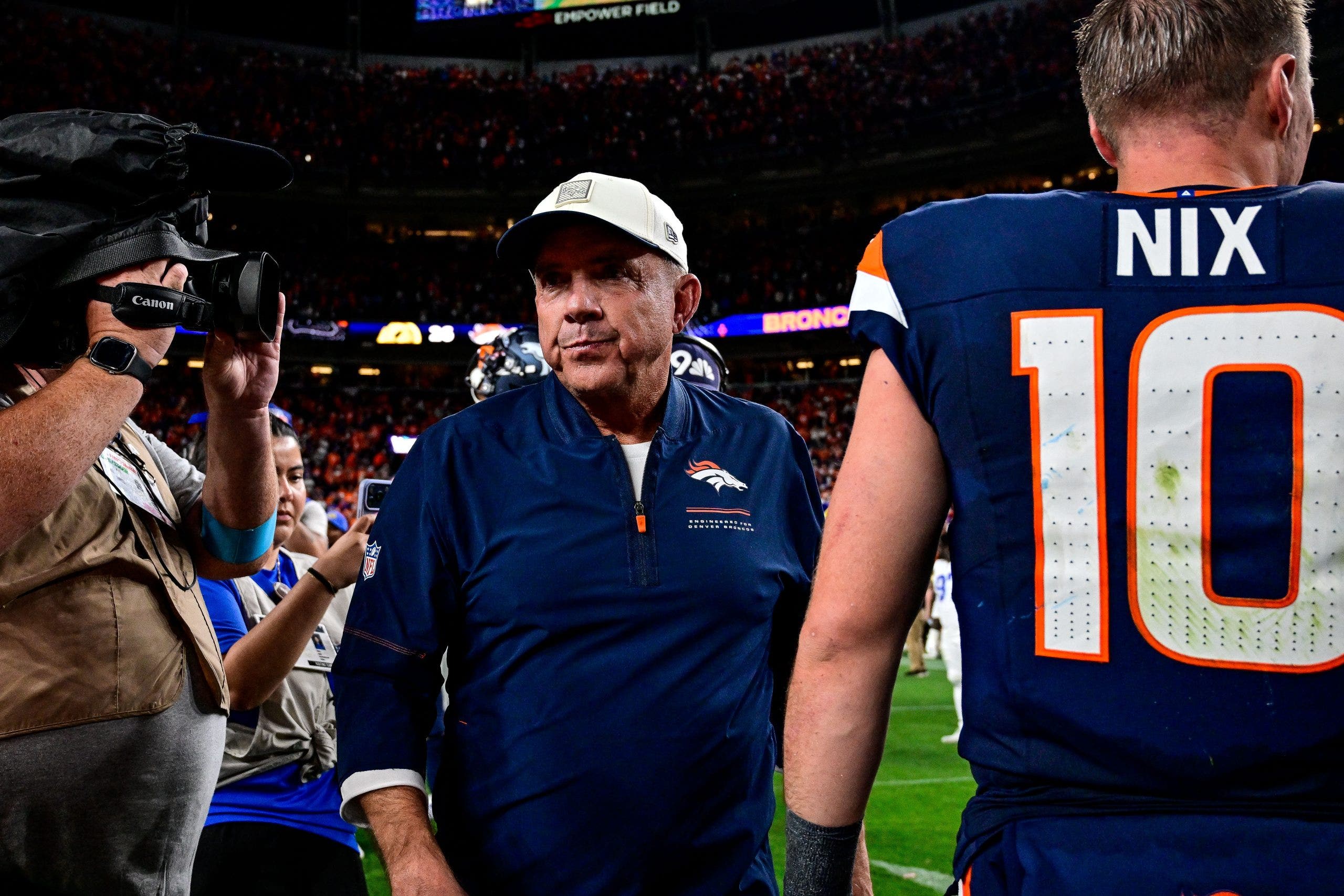 Sean Payton's 2-point decisions helped the Broncos get a comeback win over the Rams in Week 3. (Photo by Dustin Bradford/Icon Sportswire via Getty Images)
