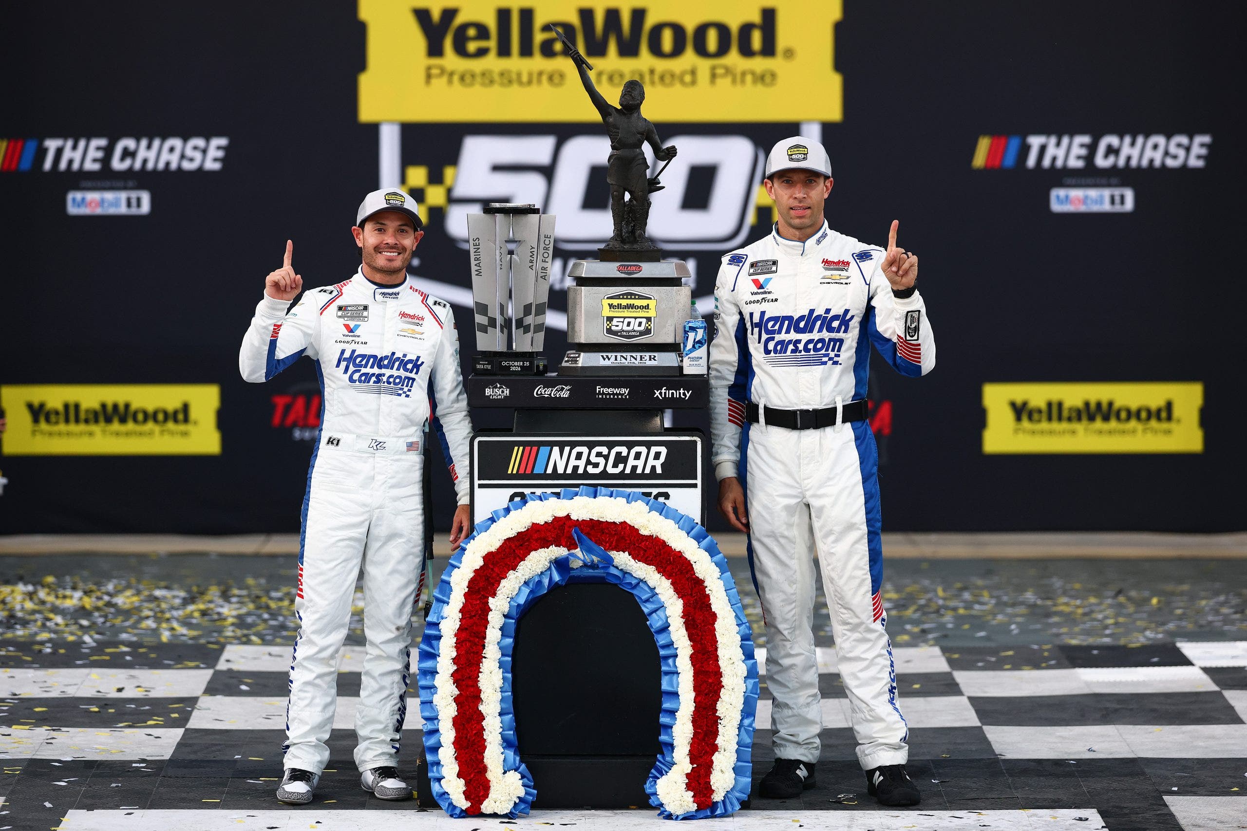 Point Arow Left Inside The Garage: How Will Kyle Larson Handle Points Lead With 2 Races ...