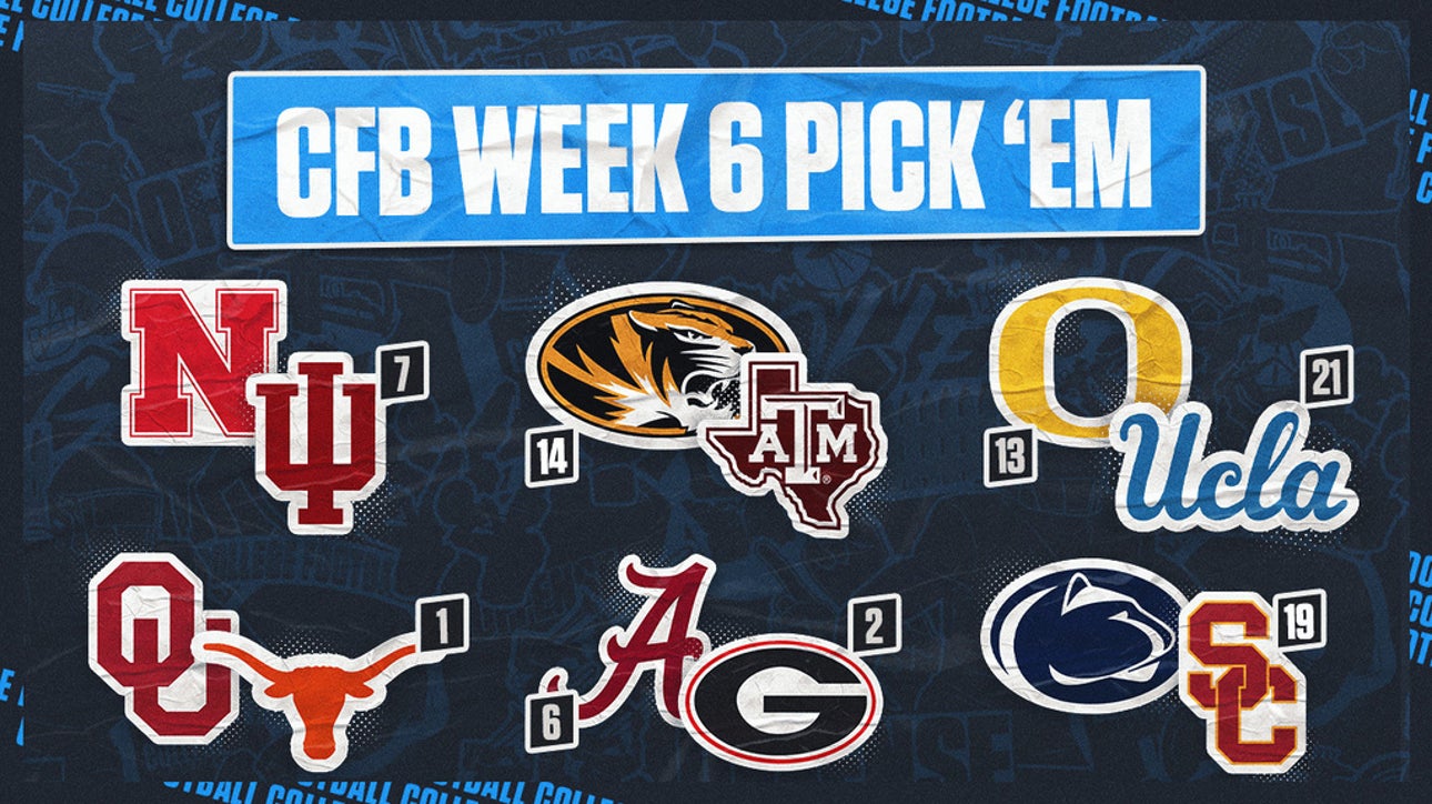 CFB Pick 'Em: Top Week 6 Games, Including Alabama-Georgia, Oregon-UCLA, More