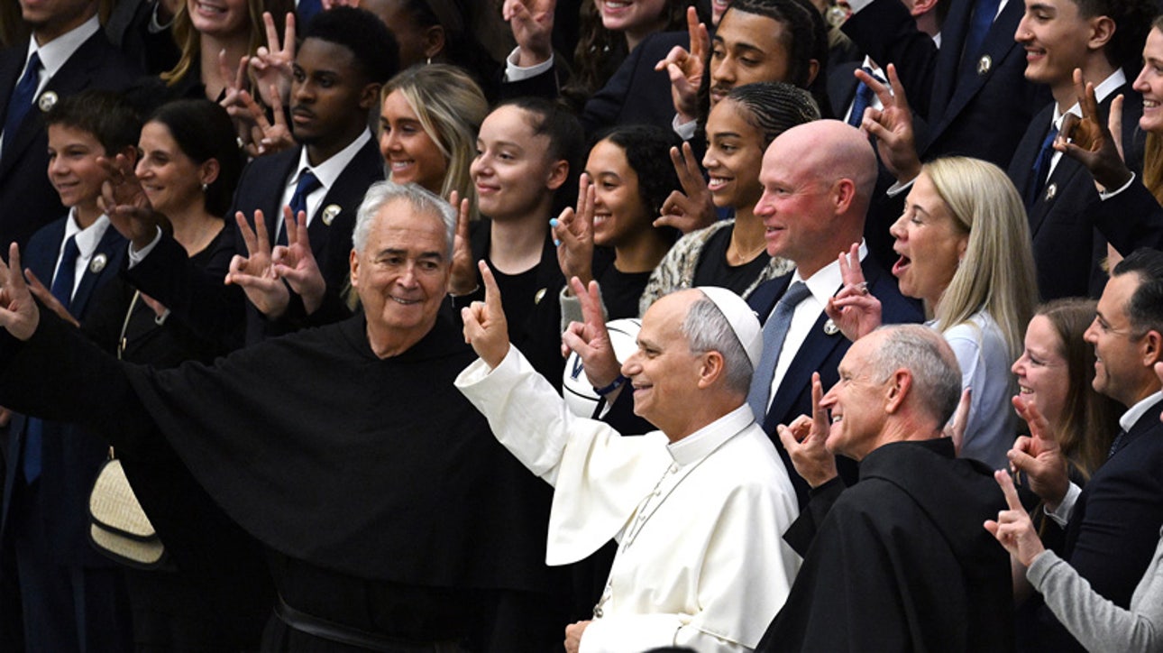 Dribbles, Photos And Jokes: Pope Visits With Teams Ahead Of Eternal City Tip-Off